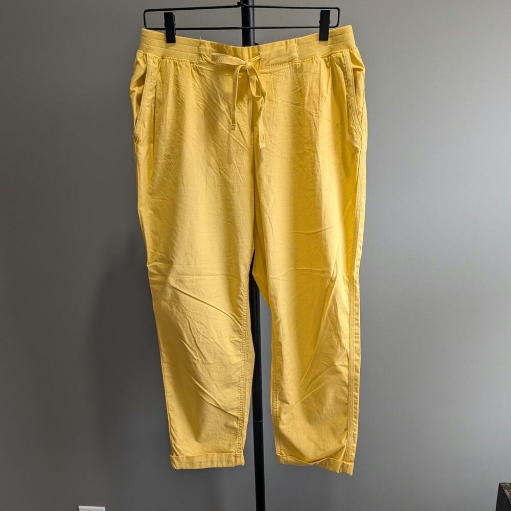 Style & Co Yellow Casual  Cropped Pants Size 12